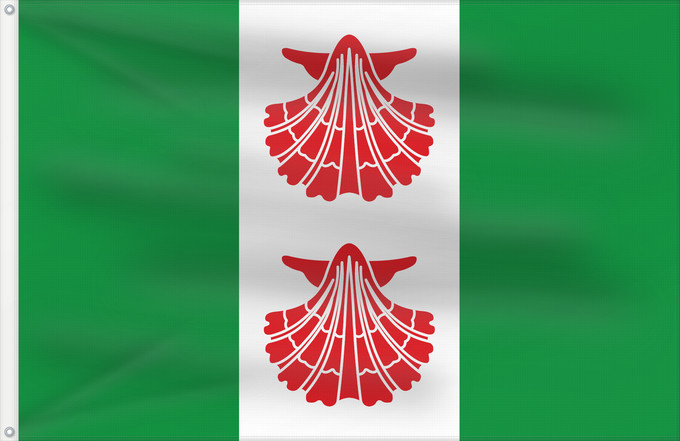 Drapeau, avec deux œillets métalliques et guindant renforcé : Espinosa del Camino Municipio de Espinosa del Camino Galicia