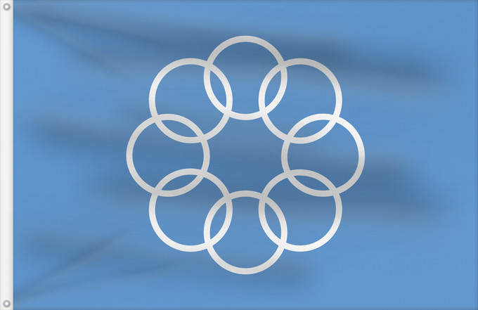 Drapeau, avec deux œillets métalliques et guindant renforcé : Europe flag proposal 3	A 1950s proposal for a flag of Europe