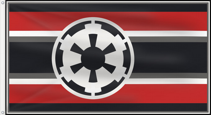 Drapeau, avec deux œillets métalliques et guindant renforcé : first imperial navy