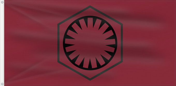 Drapeau, avec deux œillets métalliques et guindant renforcé : First Order	Vector version of File Flag of the First Order	Premier Ordre	Primera Orden	Erste Ordnung	Primo Ordine