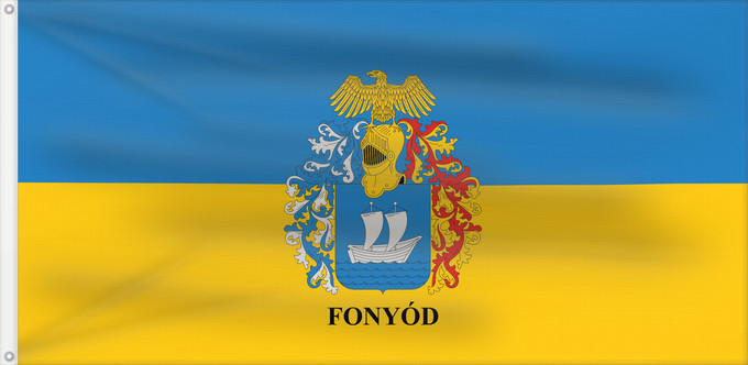 Drapeau, avec deux œillets métalliques et guindant renforcé : Fonyód