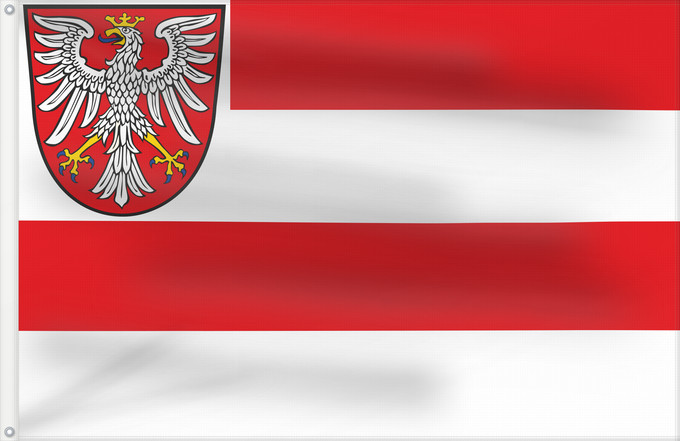 Drapeau, avec deux œillets métalliques et guindant renforcé : Free City of Frankfurt	Free City of Frankfurt  am Main   1813-1866	Ville libre de Francfort (1813-1866)	Ciudad Libre de Frankfurt (1813-1866)	Freie Stadt Frankfurt (1813-1866)	Città Libera di Francoforte (1813-1866)	Vrije Stad Frankfurt  am Main   1813-18