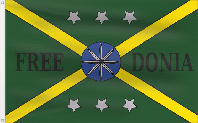 Drapeau, avec deux œillets métalliques et guindant renforcé : Freedonia