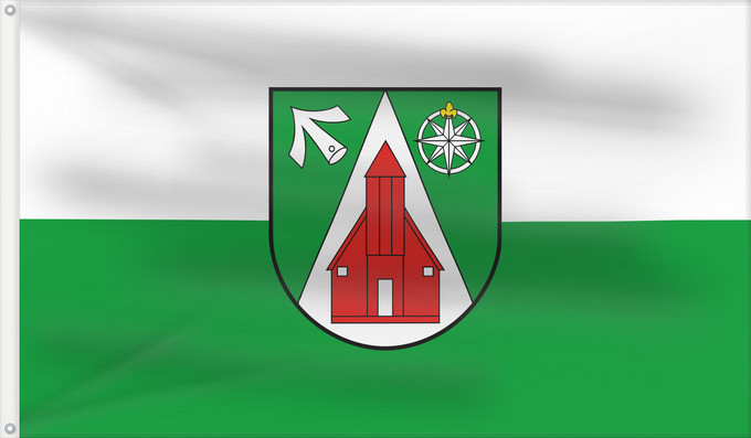 Drapeau, avec deux œillets métalliques et guindant renforcé : Gallin Gemeinde Gallin