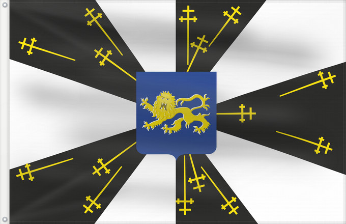 Drapeau, avec deux œillets métalliques et guindant renforcé : Galmaarden vlag Galmaarden