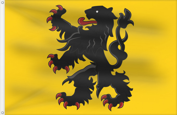 Drapeau, avec deux œillets métalliques et guindant renforcé : Generieke vlag van Vlaanderen Generic flag of Flanders Drapeau générique de Flandre Bandera genérica de Flandes Generische Flagge Flanderns Bandiera generica delle Fiandre Generische vlag van Vlaanderen