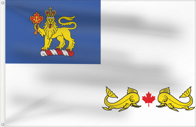 Drapeau, avec deux œillets métalliques et guindant renforcé : Governor-General of Canada-Coast Guard	Gouverneur général du Canada-Garde côtière	Gobernador General de Canadá-Guardia Costera	Generalgouverneur von Kanada-Küstenwache	Governatore Generale del Canada-Guardia Costiera	Canadian Coast Guard