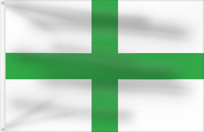 Drapeau, avec deux œillets métalliques et guindant renforcé : Green Cross flag of Florida	Digital rendition of the Green Cross flag raised by Gregor MacGregor on Amelia Island	Drapeau de la Croix-Verte de Floride (1817)	Bandera de la Cruz Verde de Florida (1817)	Grüne Kreuz-Flagge von Florida (1817)	Bandiera della C