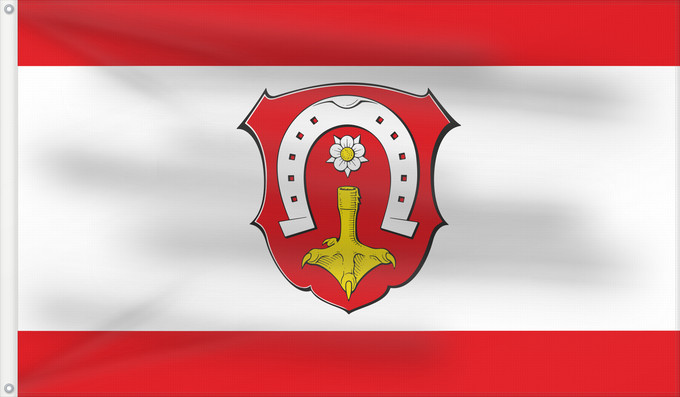 Drapeau, avec deux œillets métalliques et guindant renforcé : Griesheim	Griesheim, Hesse, Germany	Stadt Grisheim, Hessen, Deutschland