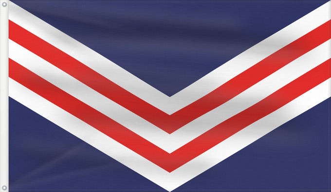 Drapeau, avec deux œillets métalliques et guindant renforcé : GWAV Great Waters Association of Vexillology Grande Association des Eaux de Vexillologie Gran Asociación de Aguas de Vexilología Große Wasser-Vereinigung der Vexillologie Grande Associazione delle Acque di Vessillologia