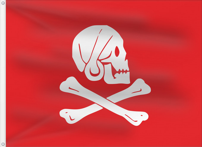 Drapeau, avec deux œillets métalliques et guindant renforcé : Henry Every red Pirate Henry Every Henry Every (rouge) Henry Every (rojo) Henry Every (rot) Henry Every (rosso) Pirata Henry ego Every