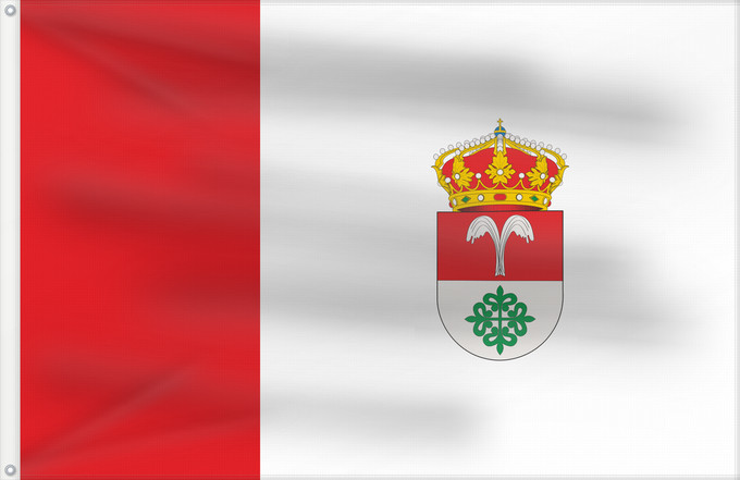 Drapeau, avec deux œillets métalliques et guindant renforcé : Herrera de Alcántara Town of Herrera de Alcántara; in Cáceres, Spain Municipio de Herrera de Alcántara; en Cáceres