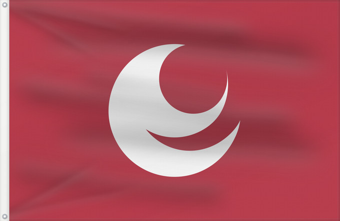 Drapeau, avec deux œillets métalliques et guindant renforcé : Hiroshima Prefecture	Préfecture de Hiroshima	Prefectura de Hiroshima	Hiroshima Präfektur	Prefettura di Hiroshima	広島県県旗Прапор префектури ХіросімаFlag of Hiroshima-ken