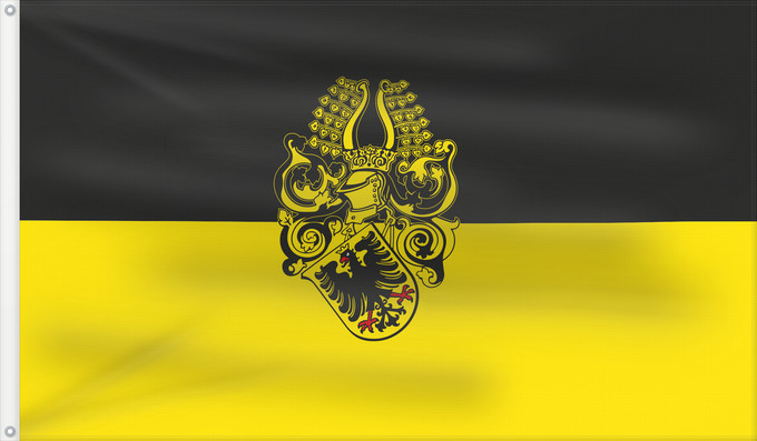 Drapeau, avec deux œillets métalliques et guindant renforcé : Hissflagge der Stadt Nordhausen