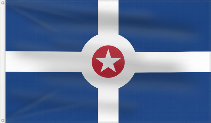 Flag, with two metal eyelets and reinforced hoist: Indianapolis Indianapolis, Indiana, United States Indianopolis Indianápolis Stadt Indianapolis Města Indianapolis, Indiana, Spojené státy Indianapolisin De Indianopolis Die Schtadt Indianopolis