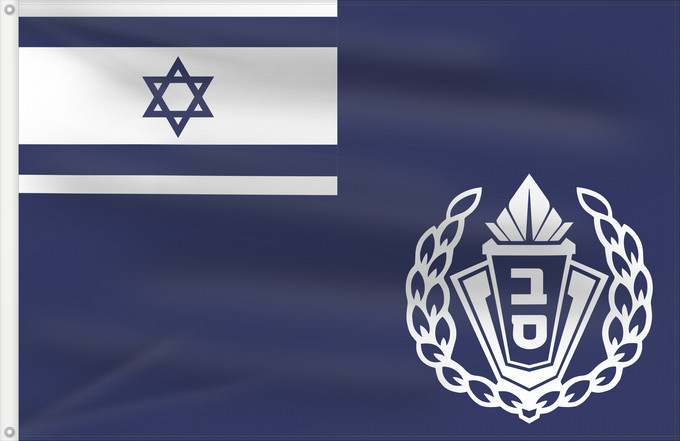 Drapeau, avec deux œillets métalliques et guindant renforcé : Israel Prison Service Commander	Israel prison service commissioner	Drapeau de grade du Service pénitentiaire d'Israël	Bandera de rango del Servicio de Prisiones de Israel	Rangflagge des israelischen Strafvollzugsdienstes	Bandiera di grado del Servizio car