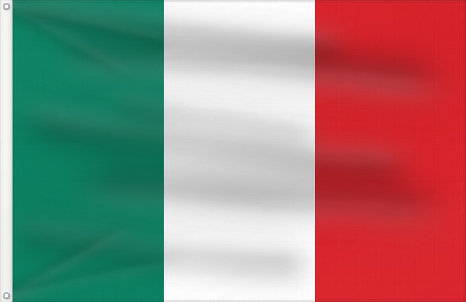 Drapeau, avec deux œillets métalliques et guindant renforcé : Italy 1946–2003 Italy from 1946 to 2003, when exact colors were specified Italie (1946–2003) Italia (1946–2003) Italien (1946–2003)