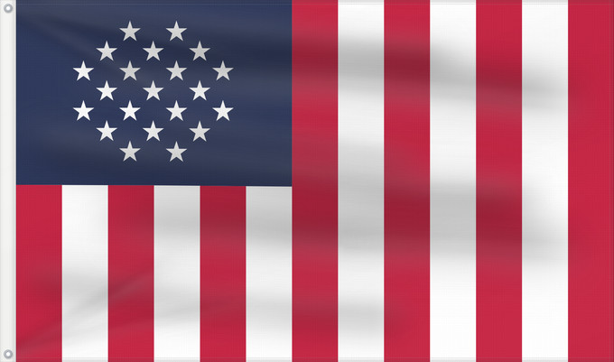 Drapeau, avec deux œillets métalliques et guindant renforcé : Jericho flag  TV series	As seen in Jericho