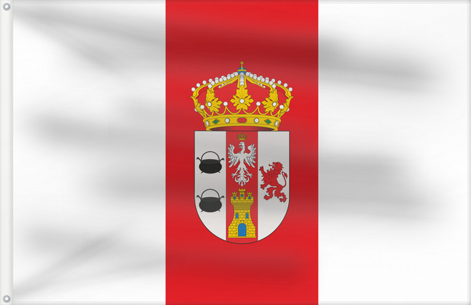 Drapeau, avec deux œillets métalliques et guindant renforcé : Jurisdicción de Lara	Del municipio de Jurisdicción de Lara  Castilla y León