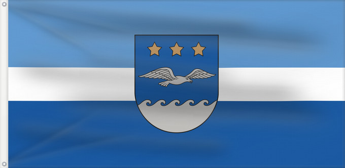 Drapeau, avec deux œillets métalliques et guindant renforcé : Jurmala Jūrmala Jūrmalas