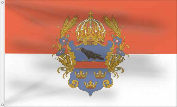 Drapeau, avec deux œillets métalliques et guindant renforcé : Kingdom of Galicia and Lodomeria Royaume de Galicie et Lodomérie Reino de Galicia y Lodomeria Königreich Galizien und Lodomerien Regno di Galizia e Lodomeria