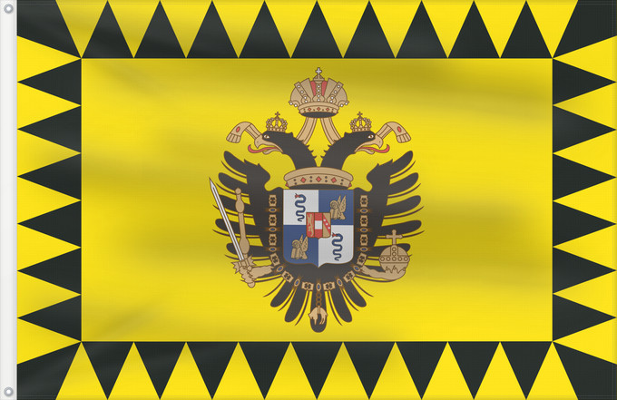 Drapeau, avec deux œillets métalliques et guindant renforcé : Kingdom of Lombardy–Venetia