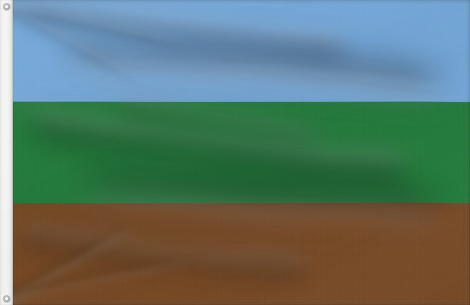 Drapeau, avec deux œillets métalliques et guindant renforcé : Kingdom of Redonda Royaume de Redonda Reino de Redonda Königreich Redonda Regno di Redonda