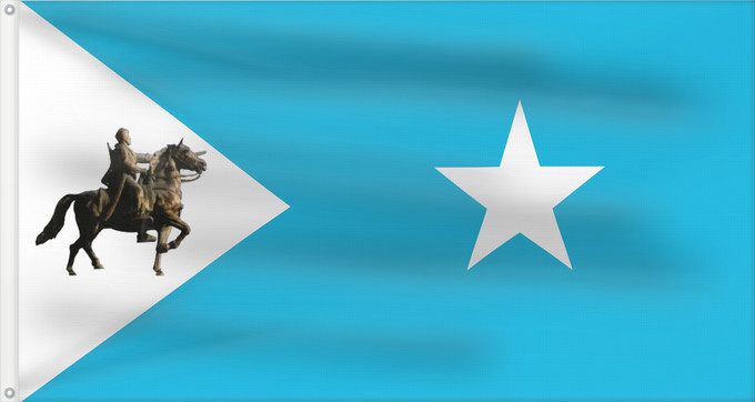 Drapeau, avec deux œillets métalliques et guindant renforcé : Khaatumo State of Somalia	État de Khaatumo de Somalie	Estado de Khaatumo de Somalia	Khaatumo-Staat von Somalia	Stato di Khaatumo della Somalia