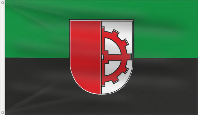 Drapeau, avec deux œillets métalliques et guindant renforcé : Kumbarg	German municipality of Cadenberge	Commune allemande de Cadenberge	Cadenberge	Hissflagge der Gemeinde Cadenberge	Hissflagg  von de Gemeen Kumbarg