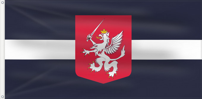 Drapeau, avec deux œillets métalliques et guindant renforcé : Latgale	The unofficial flag of Latgale	Historického územia Latgale v Lotyšsku