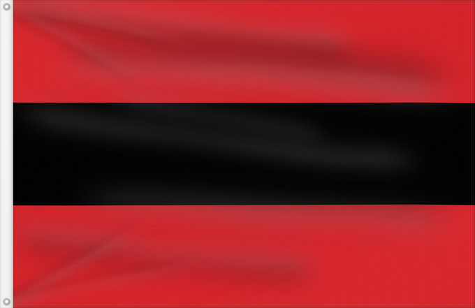 Drapeau, avec deux œillets métalliques et guindant renforcé : Latin  usually Albanian  Merchant Flag 1453-1793	The Latin  usually Albanian  merchant flag from 1453 to 1793 in the Ottoman Empire