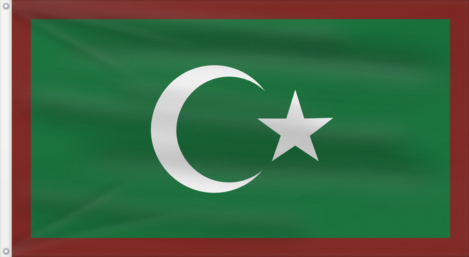 Drapeau, avec deux œillets métalliques et guindant renforcé : Fictitious flag of Lazistan Sanjak	Fictitious flag of Lazistan	Lazistanu, územia v severovýchodnom Turecku