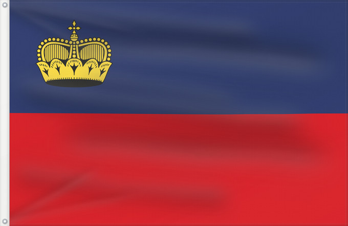 Drapeau, avec deux œillets métalliques et guindant renforcé : Liechtenstein 3-2 Liechtenstein Liechtenstein (3:2)