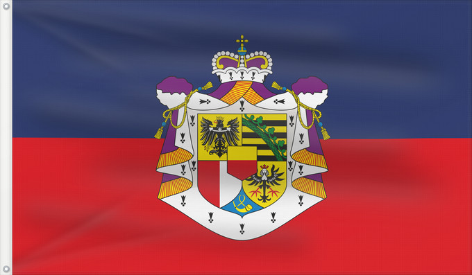 Drapeau, avec deux œillets métalliques et guindant renforcé : Liechtenstein state Liechtenstein (state) Liechtenstein (État) Liechtenstein (Estado) Liechtenstein (Staat) Liechtenstein (Stato)
