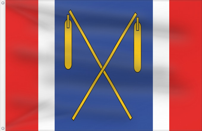 Drapeau, avec deux œillets métalliques et guindant renforcé : Lisnice CZ Líšnice municipality Municipalité de Líšnice Municipio de Líšnice Gemeinde Líšnice Comune di Líšnice Líšnice, okres Ústí nad Orlicí