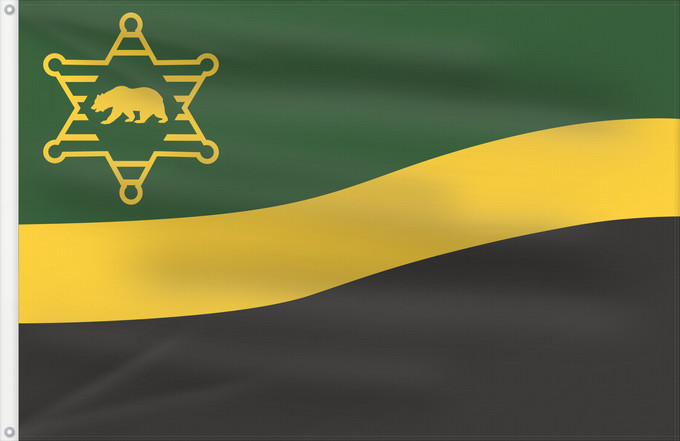 Drapeau, avec deux œillets métalliques et guindant renforcé : Los Angeles County Sheriff s Department	Los Angeles County Sheriff's Department	Département du shérif du comté de Los Angeles	Departamento del Sheriff del Condado de Los Ángeles	Sheriff's Department des Los Angeles County	Dipartimento dello sceriffo della
