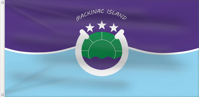 Drapeau, avec deux œillets métalliques et guindant renforcé : Mackinac Island, Michigan	This W3C-unspecified vector image was created with Inkscape	Île Mackinac	Isla Mackinac	Mackinac Island	Isola Mackinac