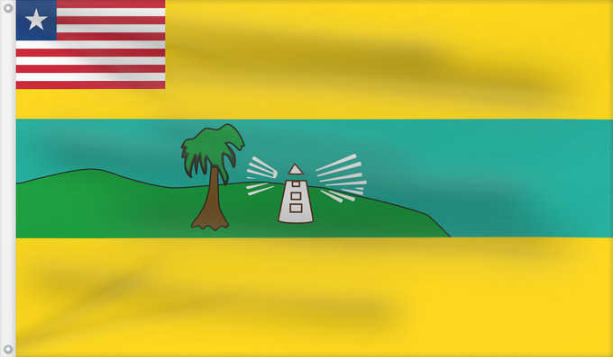 Drapeau, avec deux œillets métalliques et guindant renforcé : Maryland County	Liberian County of Maryland	Comté de Maryland	Condado de Maryland	Contea di Maryland