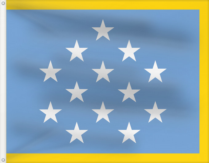 Drapeau, avec deux œillets métalliques et guindant renforcé : Medal of Honor Flag with Gold Fringe	US Medal of Honor Flag with Gold Fringe