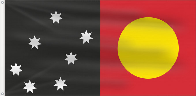 Drapeau, avec deux œillets métalliques et guindant renforcé : MeeWee	The MeeWee Flag
