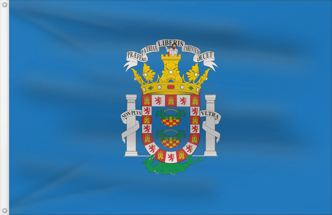 Drapeau, avec deux œillets métalliques et guindant renforcé : Melilla