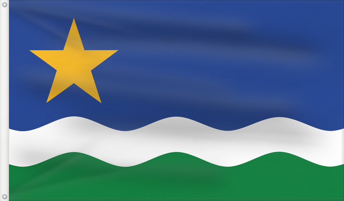 Flag, with two metal eyelets and reinforced hoist: Minnesota North Star North Star Flag