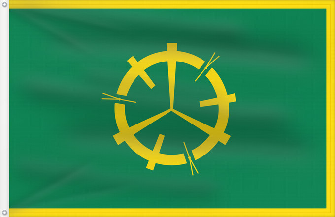 Drapeau, avec deux œillets métalliques et guindant renforcé : Misawa, Aomori	三沢市旗