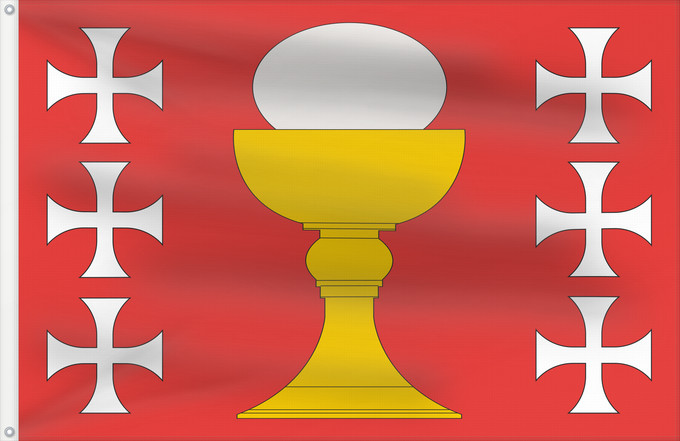 Drapeau, avec deux œillets métalliques et guindant renforcé : Mondoñedo	Concello de Mondoñedo