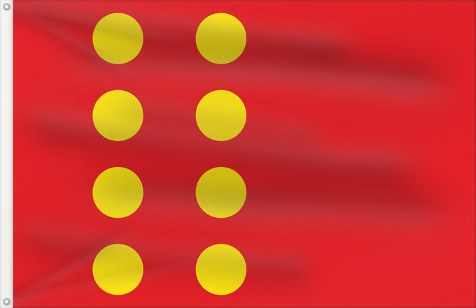 Drapeau, avec deux œillets métalliques et guindant renforcé : Montcada i Reixac	Moncada y Reixach  España  Bandera apaisada	Montcada i Reixac  Espanya  Bandera apaïsada de proporcions dos d alt per tres de llarg