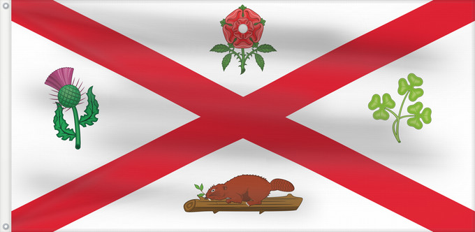 Drapeau, avec deux œillets métalliques et guindant renforcé : Montreal  1935–1939	Montreal in 1935-1939, based on description here	Ville de Montréal, Canada  1935-1939	Montreal (1935–1939)