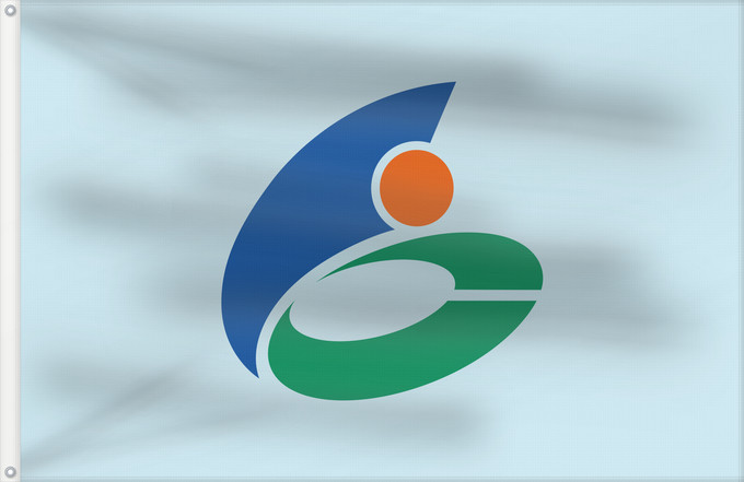 Drapeau, avec deux œillets métalliques et guindant renforcé : Nikaho Akita	Nikaho	にかほ市旗