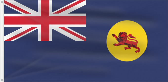 Drapeau, avec deux œillets métalliques et guindant renforcé : North Borneo	Borneo Utara