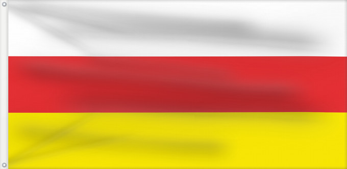 Drapeau, avec deux œillets métalliques et guindant renforcé : North Ossetia  1991-1994	Флаг Северной Осетии  1991—1994