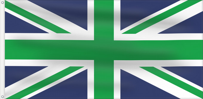 Drapeau, avec deux œillets métalliques et guindant renforcé : Northern Ireland2	Union Jack with colors of Northern Ireland national football team	Équipe de football d'Irlande du Nord (variante Union Jack)	Selección de fútbol de Irlanda del Norte (variante Union Jack)	Nordirische Fußballnationalmannschaft (Union Jack